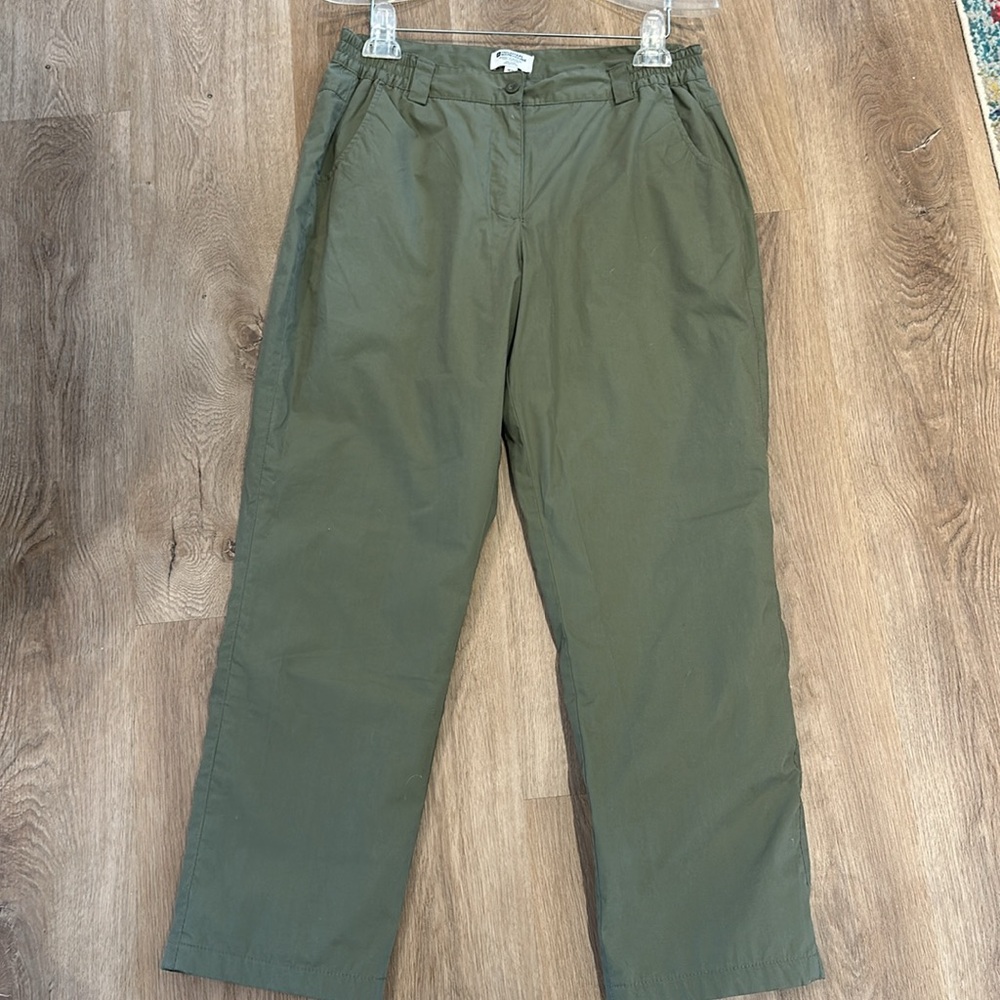 Fleece Lined Pants Hiking Pants Mountain Warehouse Olive Green Twill - Picture 6 of 11